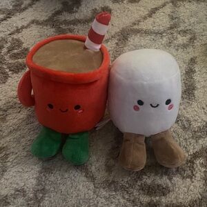 Hallmark Plush Toy Duo - Red and White